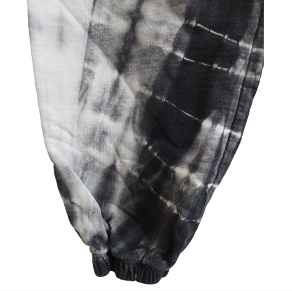 Year of Ours Boyfriend Sweatpant Black Tie Dye Medium Pockets Baggy Fit Made USA - Picture 4 of 7